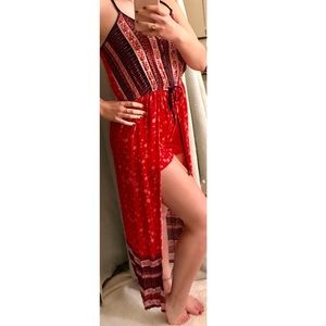 Shorts/dress romper maxi